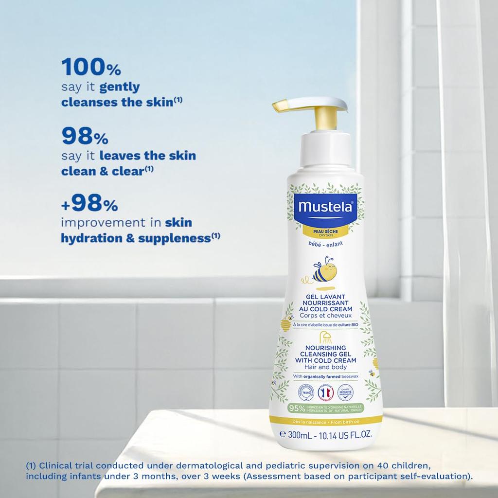 Mustela Nourishing Cleansing Gel with Cold Cream - 300ml