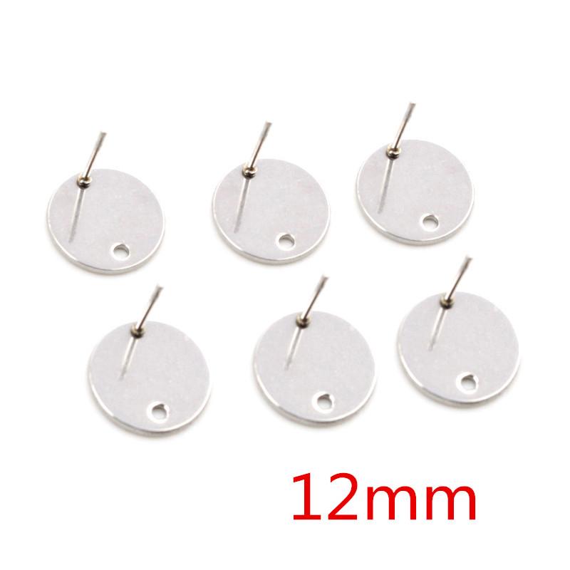 20pcs 316L Stainless Steel Geometric Earring Stud Earring Posts Connector Fashion Styles DIY Jewelry Making Findings Accessories