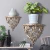 Ornamento de Parede Suspenso Estilo Europeu: Prateleira de Resina Decorativa Criativa para Casa