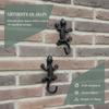Cast Iron Gecko Wall Hook Rust Proof Heavy Duty Design Wall Hanging Storage Hook For Outdoor Garden Patio Decor