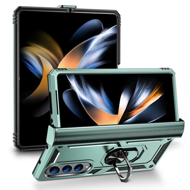 

Жесткий прочный чехол с защитой от падения для Samsung Galaxy Z Fold4 5g Fold 4 Zfold4, аксессуары для телефонов для Samsung Z Fold4, чехлы for Samsung Z Fold 4 зелёный