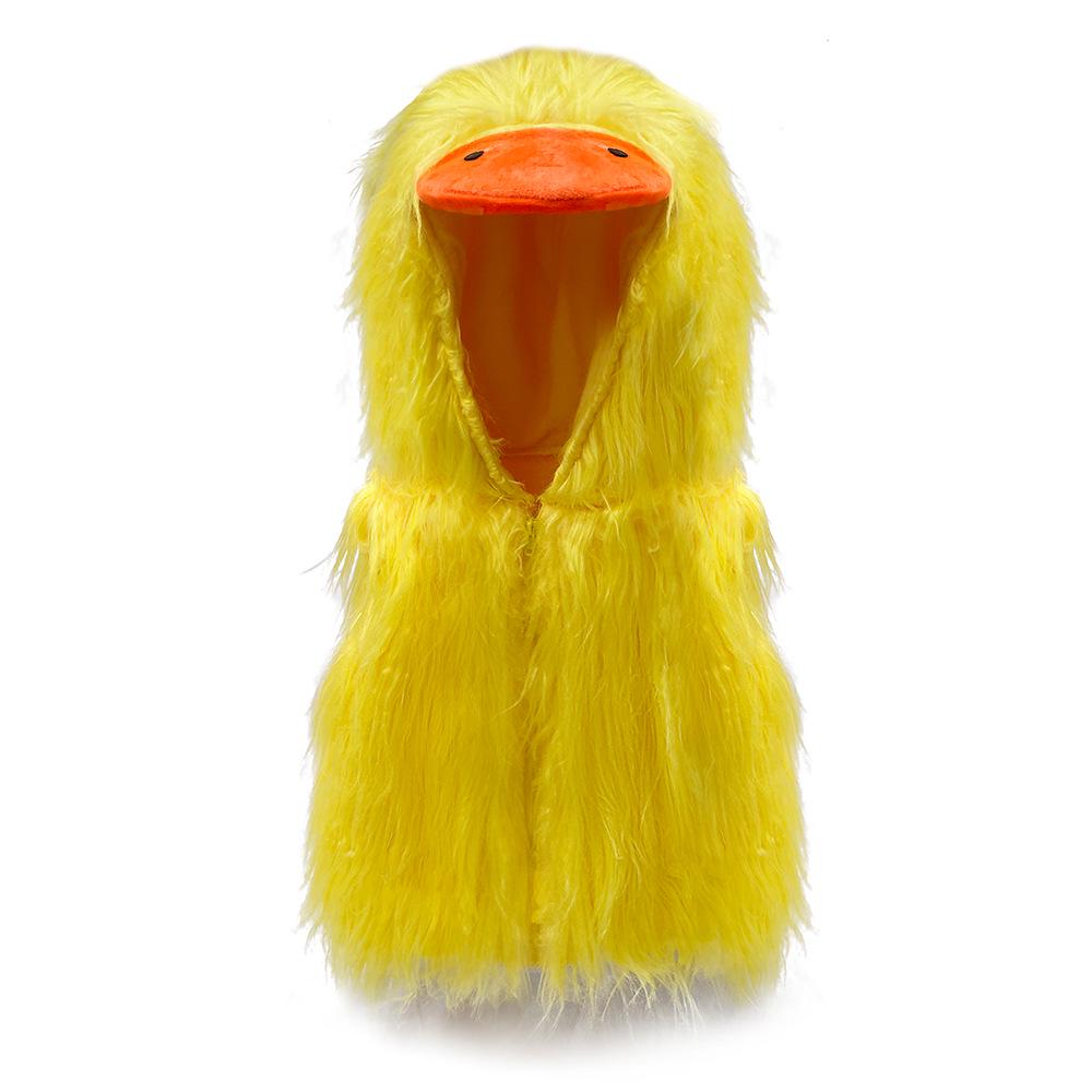 2025 Children's Yellow Duck Hooded Vest - Halloween Role Play Costume