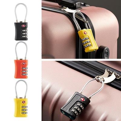 TSA Customs Password Lock Wire Rope Cabinet Lock Portable 3 Digit Combination Lock  Travel