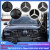 ABS Chrome Silver Glossy Black Star Front Grille Decorative Badge OE Style Emblem For Mercedes Benz GLE350 GLE450 GLE53 GLE580