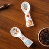 Ceramic Cat Food Spoon with Long Handle - Mold-Resistant, Anti-Dog Design for Feeding Strips and Cans