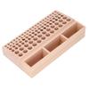 3 Slots Leather Tool Holder 98 Holes Leathercraft Storage Organizer Wooden Tool Rack  For DIY