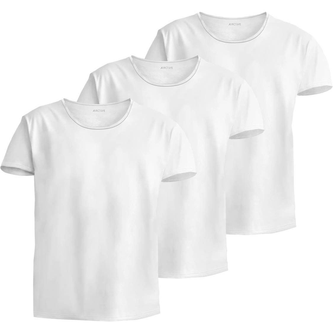 Inner shirt mens summer moisture-wicking quick-dry cool touch 3-piece set crew neck Teijin AIRCTIVE