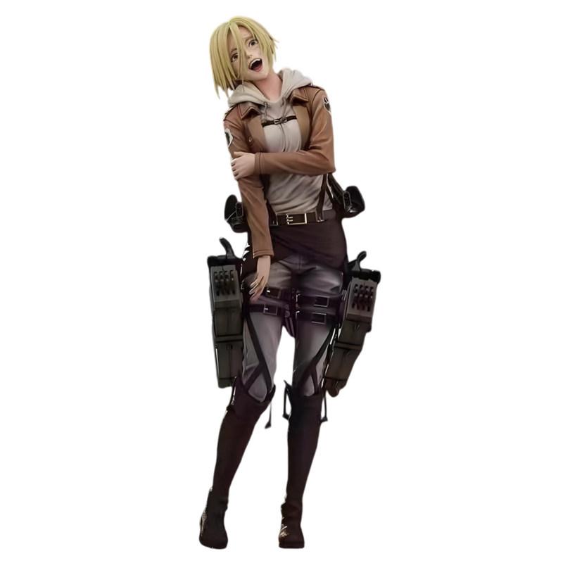 Attack on Titan Annie Figur Die Titanin Leonhart Vollständig Beschichtet Bemalt GK Statue Schreibtischdekoration Sammlerstück Modell Puppe Spielzeug