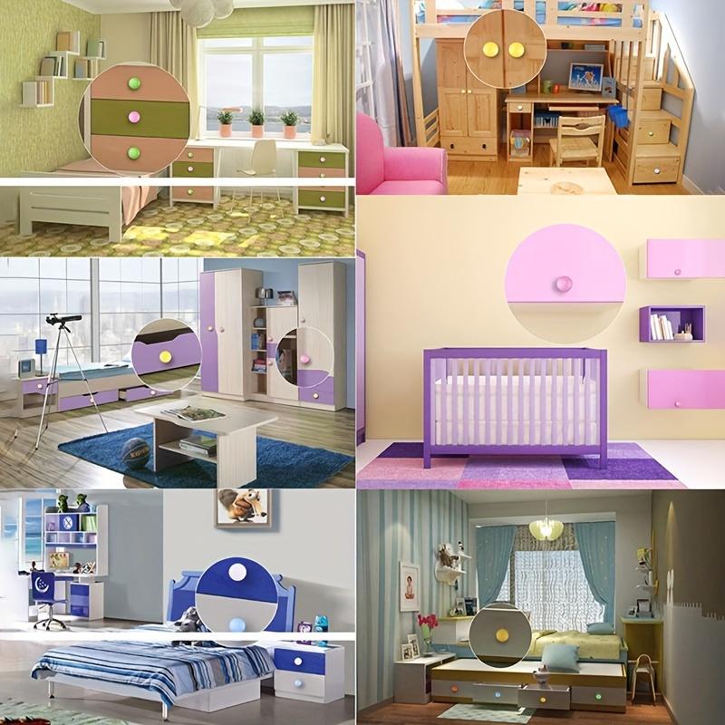 10 Manopole Ceramiche Colorate Carine Lucide, 1,260,94 Pollici, Ideali per Armadi, Cassetti, Mobili e Progetti Fai-da-Te per la Casa, con Viti di Montaggio