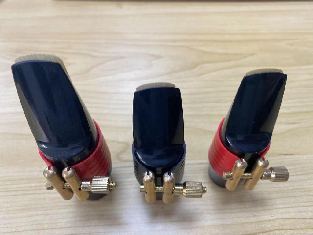 Black PVC Saxophone Mouthpiece Clamp Ring for Tenor and Alto Saxophones