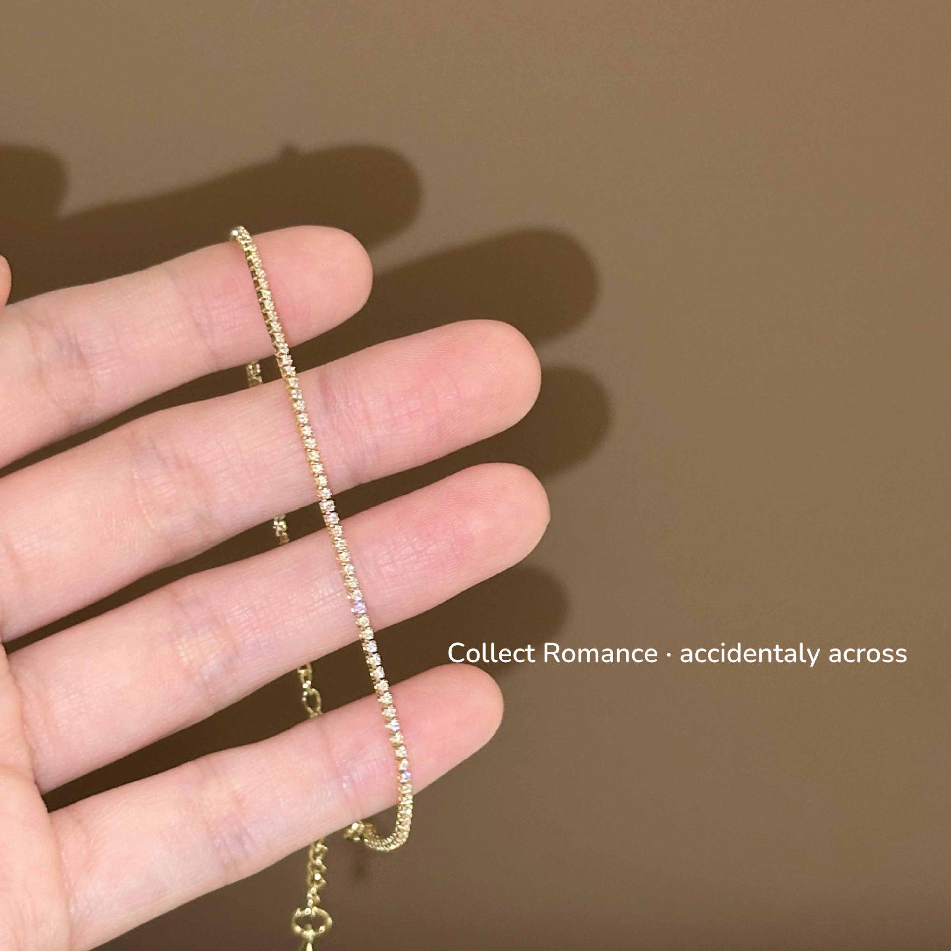 

Ультратонкий браслет «Фея» с красными бриллиантами: Нишевый, элегантный, легкий роскошный дизайн для женщин