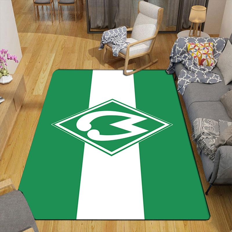 SV Werder Bremen Pattern Rug Floor Mat for Living Room or Bedroom Soft and Comfortable Carpet a Gift for Birthday and Holiday.