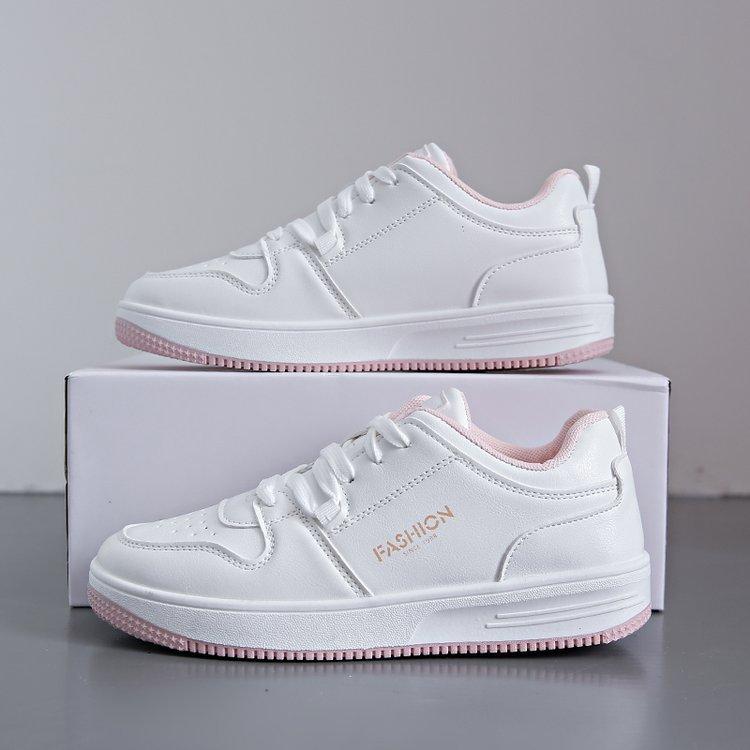 

інс трендові платформа білі туфлі жіночі 2025 літо нові круглий носок корейська версія інтернет-хіт студентське повсякденне спортивне взуття на платформі 40 рожевий