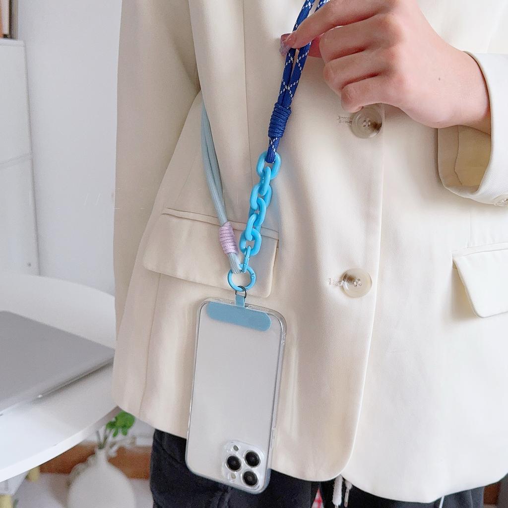 Süßes Acryl-Handy-Lanyard Durchmesser Outdoor Universelle Hülle Crossbody Schulter Karten-Halsband-Kordelclip Aufhängen Anti-Verlust-Handgelenkband