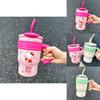 Cute Hello Kitty Stainless Steel Straw Cup For Girls Cartoon Design Portable And High-quality
