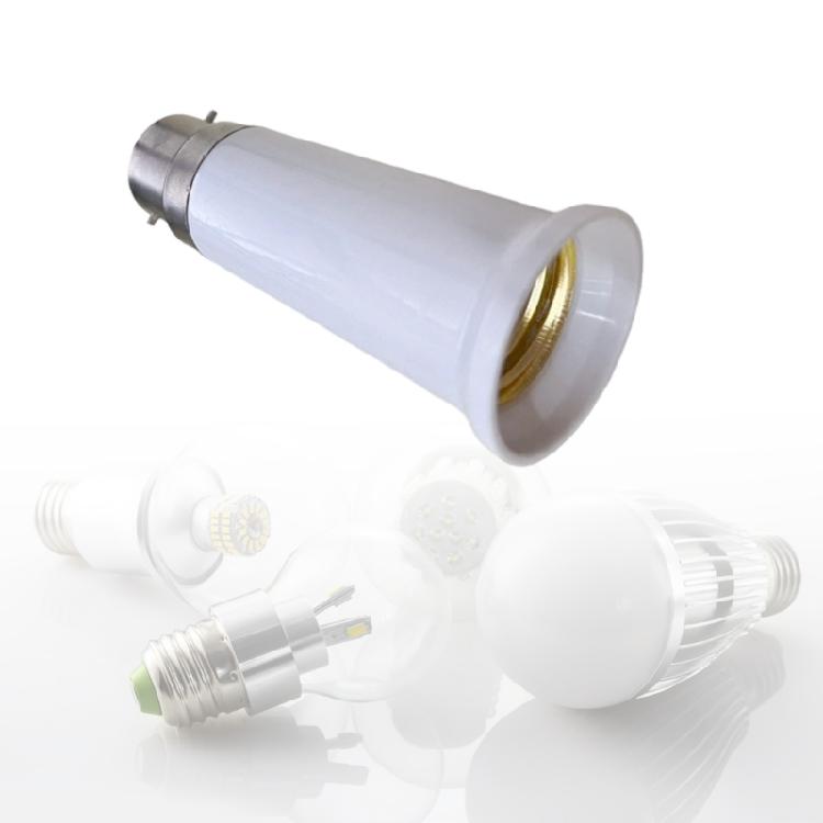 B22 to E27 Adapter Converter Secure Mounting Quality Bulb Holder B22 to E27 Light Socket Converter, Durability Construction for Safe Electrical Lamp