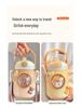Adorable Pet-Inspired Girls' Thermos Cup - 316 Stainless Steel, Large Capacity, with Straw