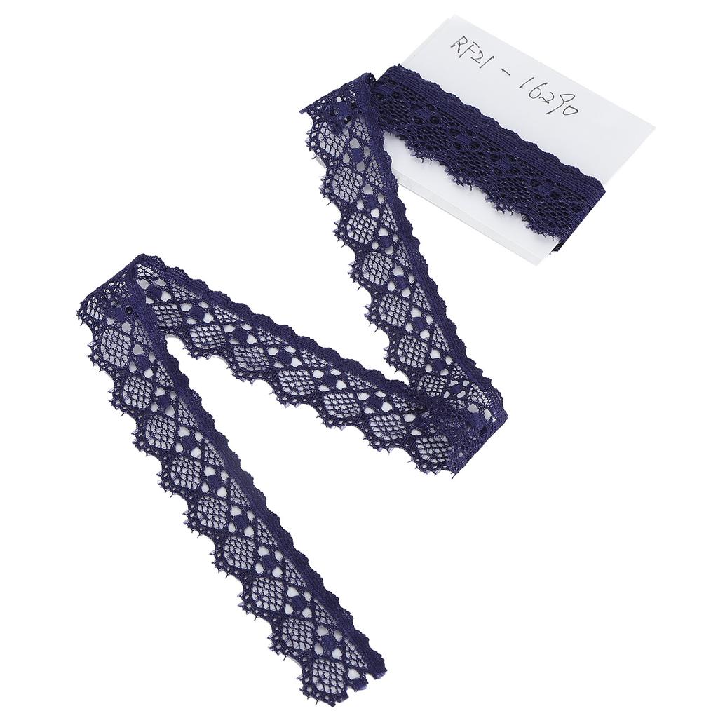 Lace Ribbon Clothing Accessories Decorating Crafts DIY Materials 10 Yard 2cm Width Dark Blue