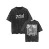 Ariana Grande T-shirt Oversize Petal Cotone Lavato Vintage Hiphop Streetwear Uso Quotidiano Top Fresco