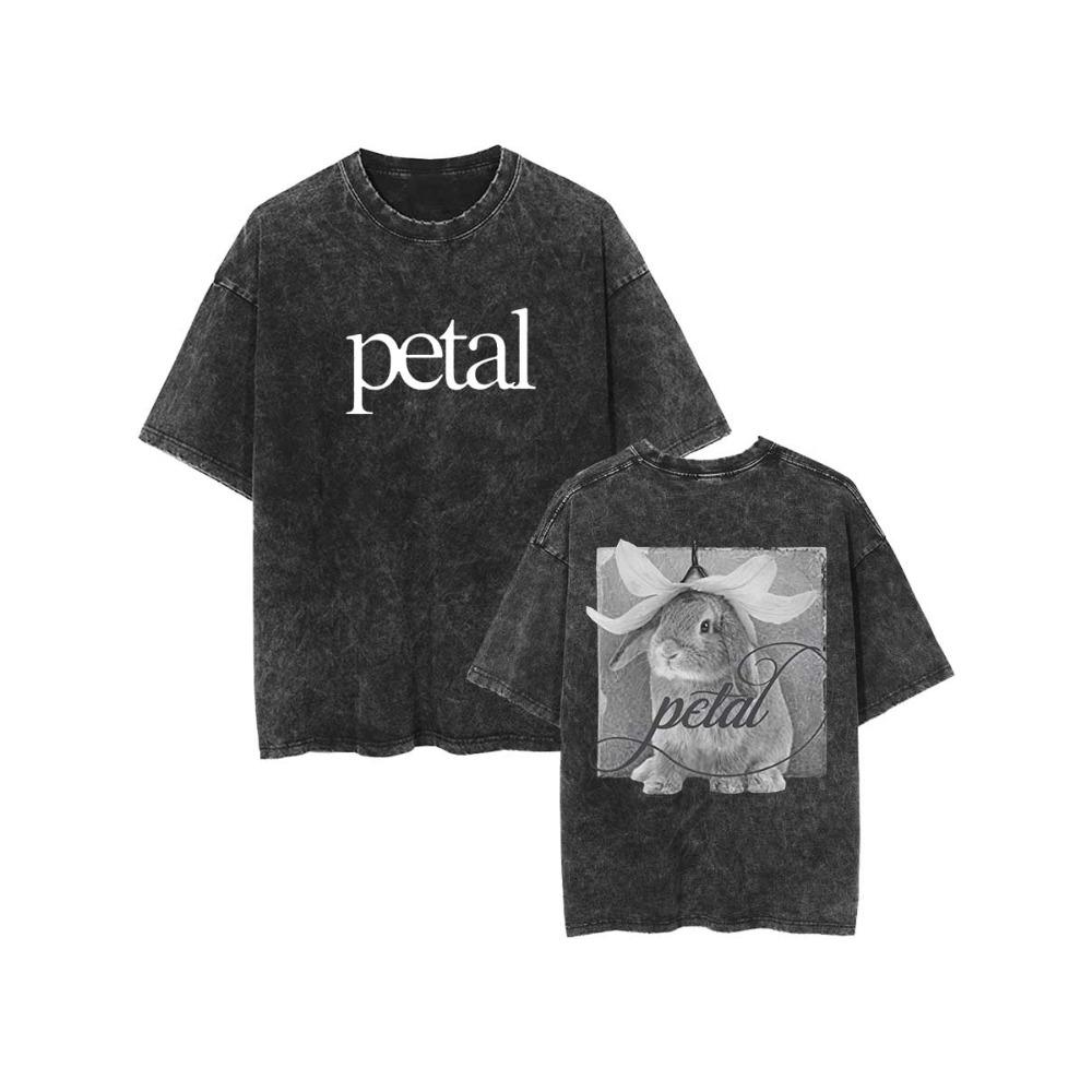 Ariana Grande T-shirt Oversize Petal Cotone Lavato Vintage Hiphop Streetwear Uso Quotidiano Top Fresco
