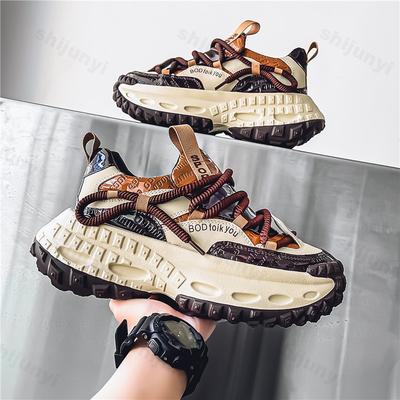 Scarpe Casual alla Moda da Uomo Primavera 2025 Suola Spessa Sneakers alla Moda Comode Colore Misto Antiscivolo Scarpe da Ginnastica Zapatillas De Hombre
