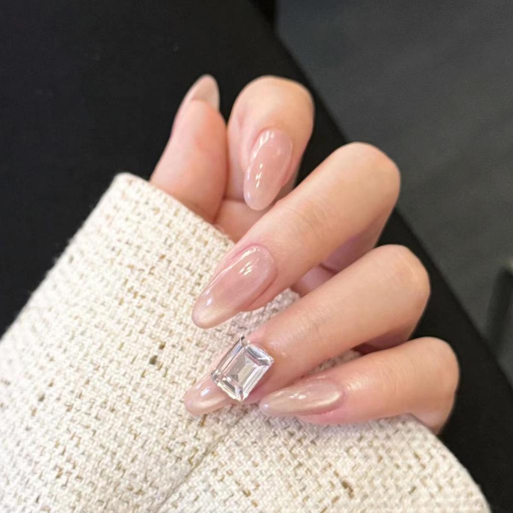 Verlaufende Bernstein-Goldfolie Abnehmbare Nagelsticker - Herbst/Winter-Kollektion