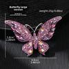 Vintage Crystal Diamond Butterfly Brooch Women's Premium Sense Animal Insect Brooch Clothing Accessories Eco-Friendly Brooch