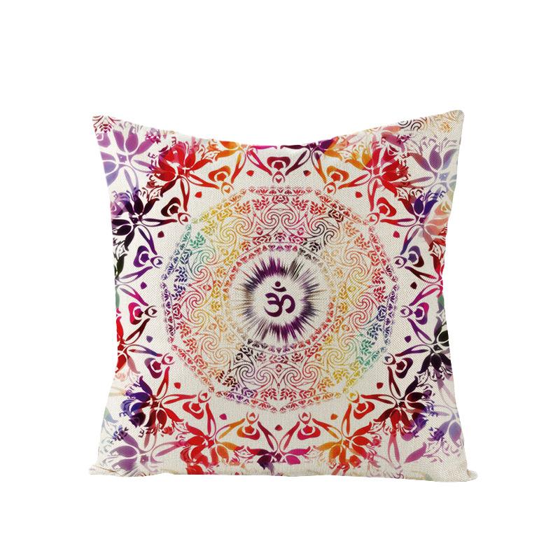 Bohemian Mandala Style Polyester Pillowcase Square Sofa Pillowcase Home