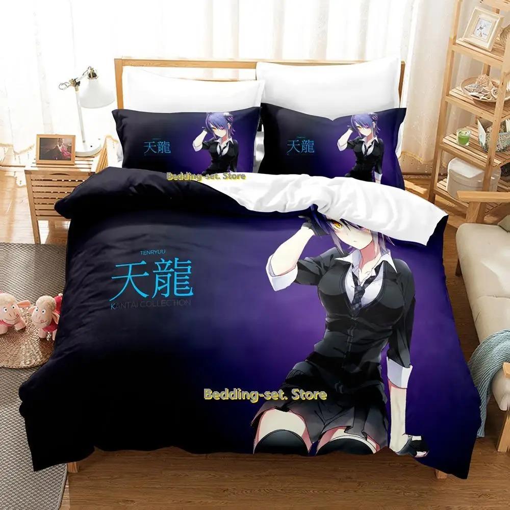 Kantai Collection Anime Bedding Set Single Twin Full Queen King Size Duvet Cover for Adult Kid Bedroom