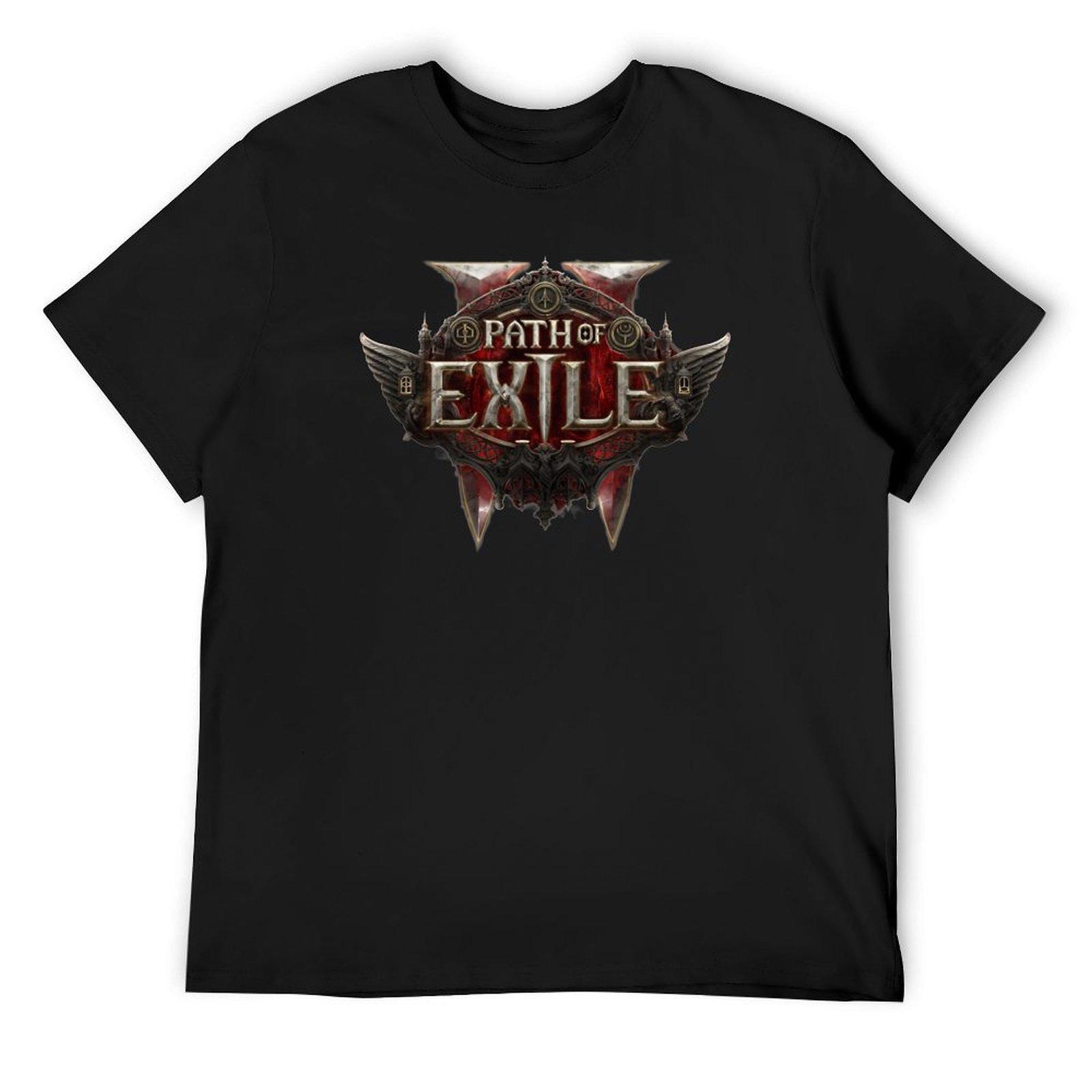 

Футболка Path of Exile 2 черные милые топы аниме вещи одежда на день святого валентина футболки для мужчин хлопок круглый вырез мужская футболка с принтом M