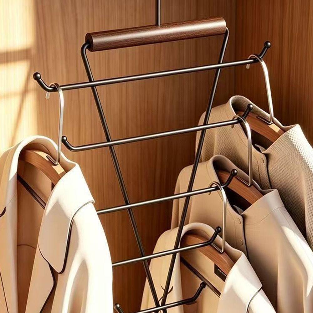 Rotatable Double Sided Hanger Wall Mounted Multi Hook Organizer Portable Hat Rack