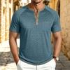 Men's Retro Casual Short Sleeve T-Shirt for Summer Everyday Wear