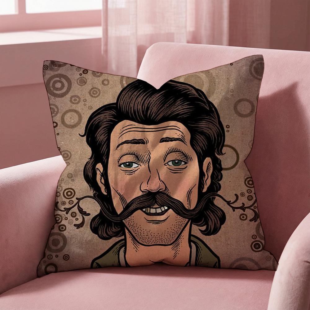 Father J-John Misty Cushion Cover Multi-Scene Pillow Cover for Home & Car - Reversible, Soft & Durable for Daily Use