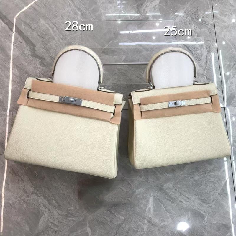 Cross-border togo lychee pattern first layer cowhide Kelli bag shoulder bag messenger bag women's bag bride bag large capacity bag