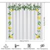 Fresh Lemon Greenery Shower Curtain White Bath Decor For Home Decoration Waterproof Fabric Perfect Gift Ideas