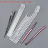 1PCS Transparent Portable Makeup Brush Storage Box with Cover Chopstick Case Eyebrow Pencil Organizer Beauty Tool