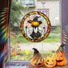 Halloween Suncatcher Hanging Decoration Ghost Pumpkin Witch Black Cat Castle