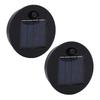2pcs Solar Light Replacement Tops Round Water Proof Solar Lantern Light Parts for Outdoor Garden Pathway Yard 7cm