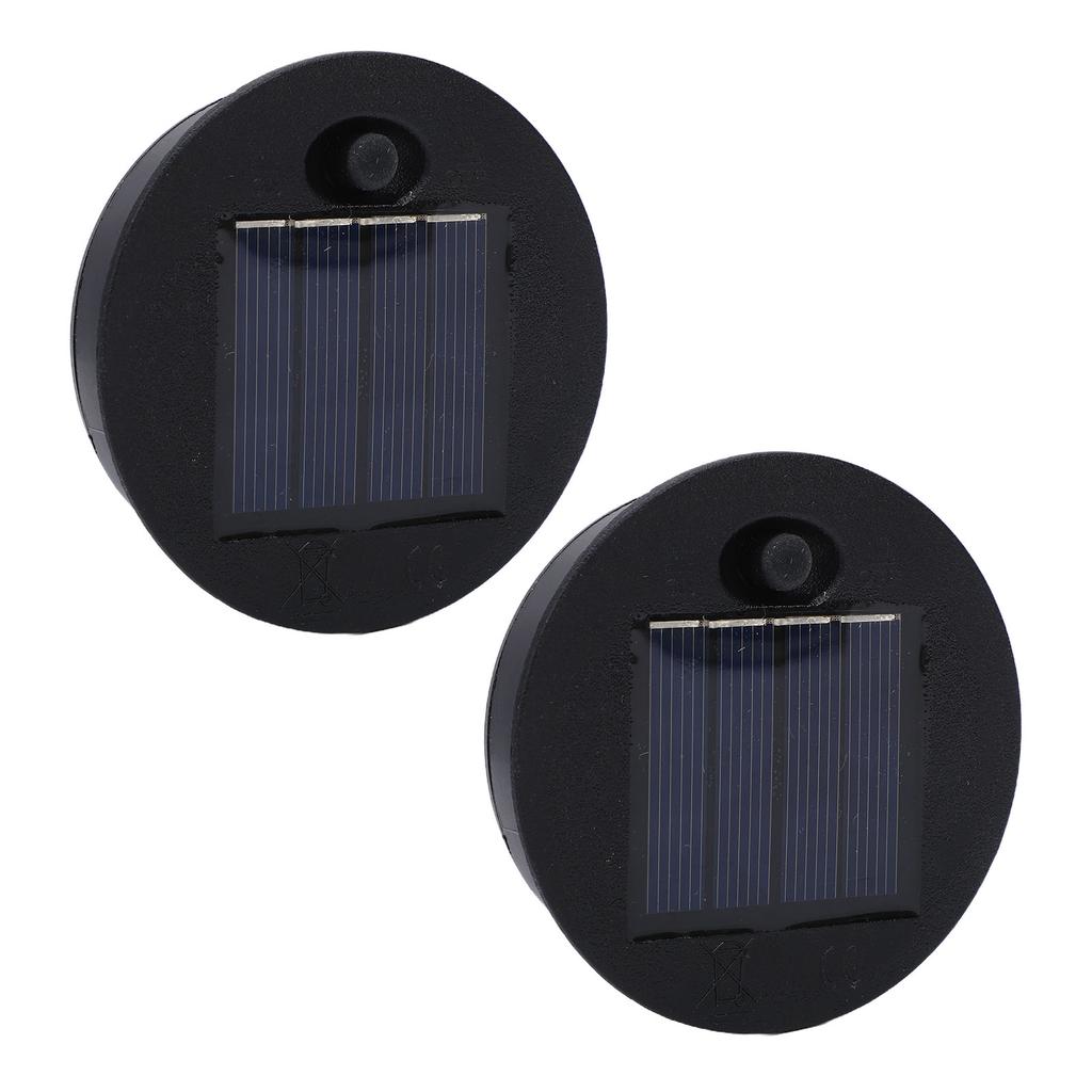 2pcs Solar Light Replacement Tops Round Water Proof Solar Lantern Light Parts for Outdoor Garden Pathway Yard 7cm