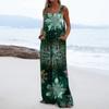 Women's Christmas Print Solid Wide Leg Strapless Tank Pocket Casual Onesie