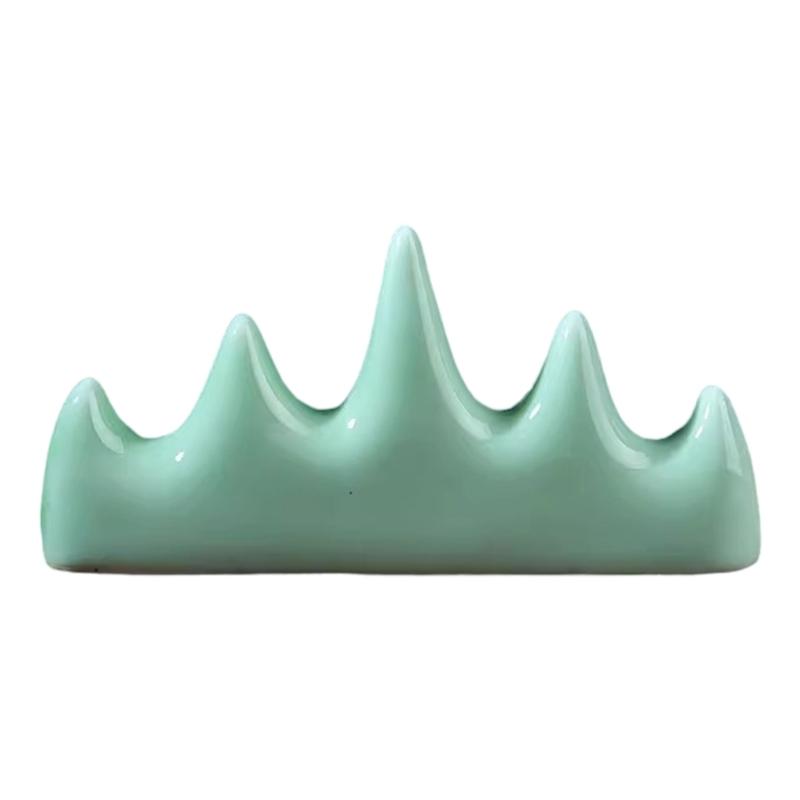 

Ceramic Brush Pen Rest Calligraphy Brush Holder Drying Stand Calligraphy Ceramic Paperweight For Beginner Enthusiasts синий