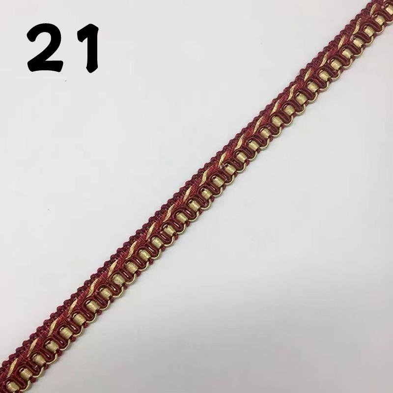 15 Meter Quastenfransen-Spitze im europäischen Stil Besatzkante Band für DIY Nähen Bekleidung Vorhang Sofa Kissen Polsterhandwerk Dekor