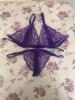 A Large Number of Erotic Underwear Open Three-point Lace Underwear Two-piece Set Transparent Milk Temptation