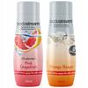 Set of 2 SodaStream Concentrates Grapefruit+Orange-Mango