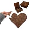 Romantic Heart Wooden Puzzle with Gift Box 20 Reasons Heart Puzzle for Him Her Valentines Anniversary Wedding