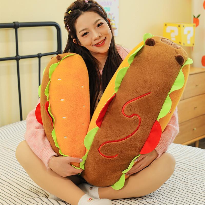 Capybara Dog Hot Plush Pillow Toy Cartoon Stuffed Animal Doll Decoration Gift