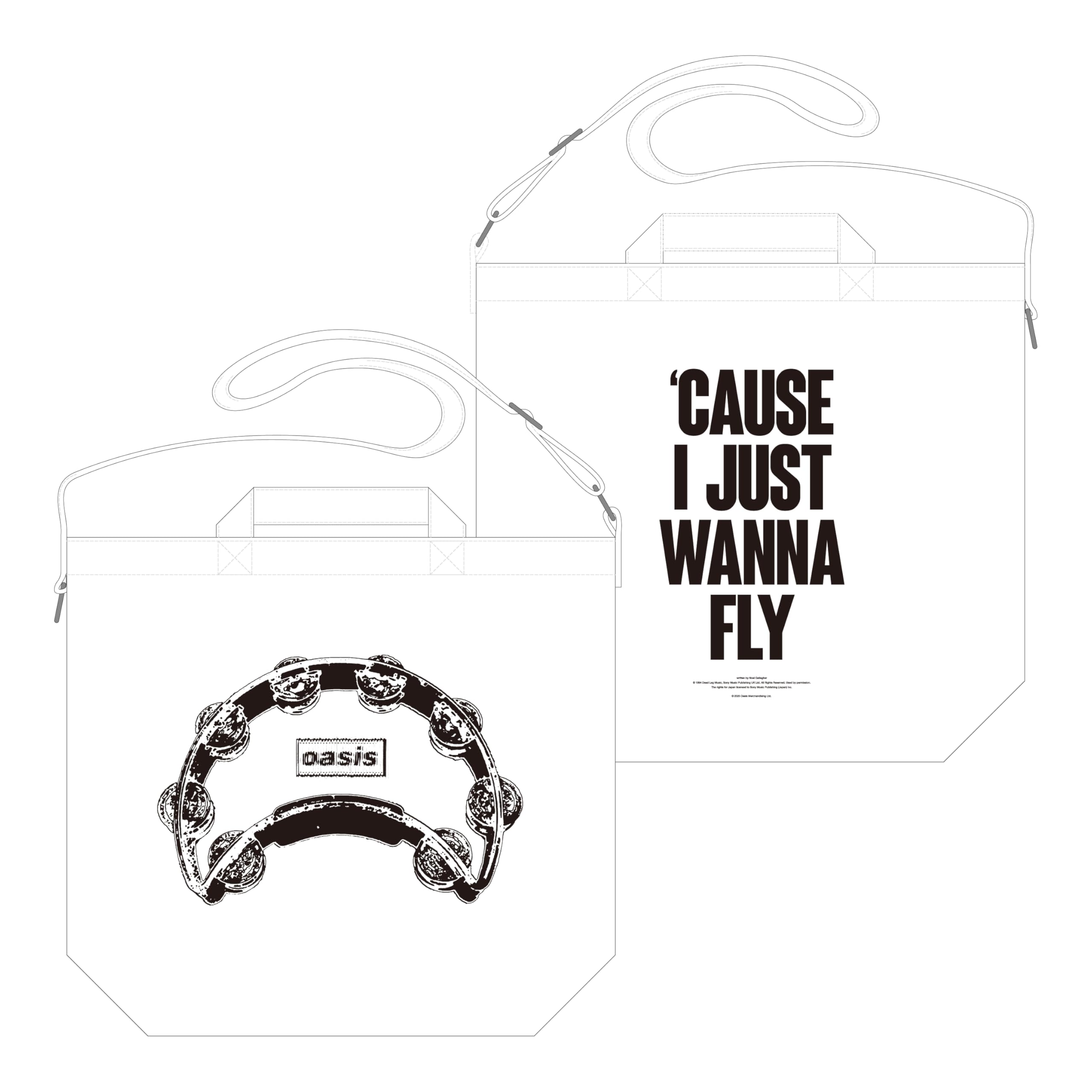 

[Amazon.co.jp Exclusive] Oasis Official Merchandise Tote Bag L White
