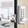 Metal Password Keyboard Lock Sturdy Waterproof Password Security Lock Antirust  Interchangeable Handle for Home Apartment