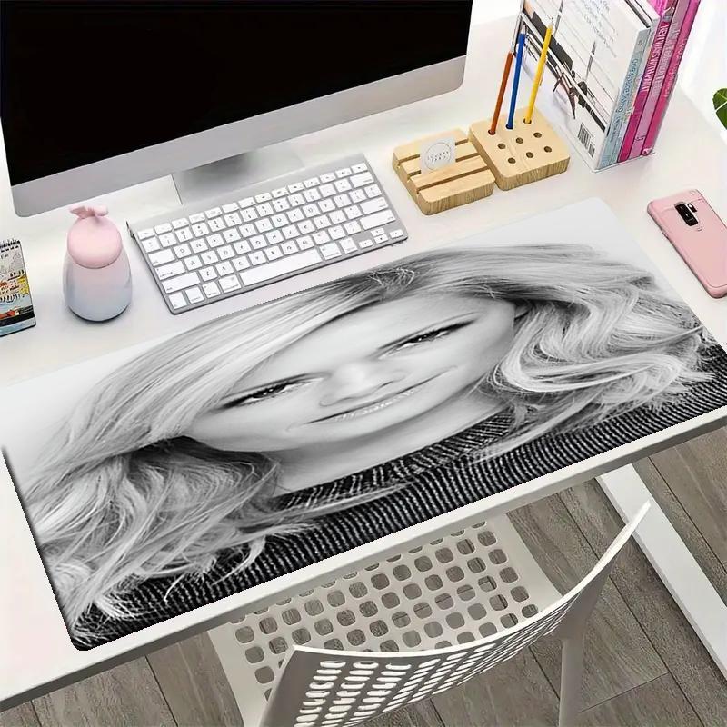 Helene Fischer Theme Mouse Pad, Non Slip Rubber Base, Multifunctional Office & Home Decor, Perfect for Workspace Personalization.