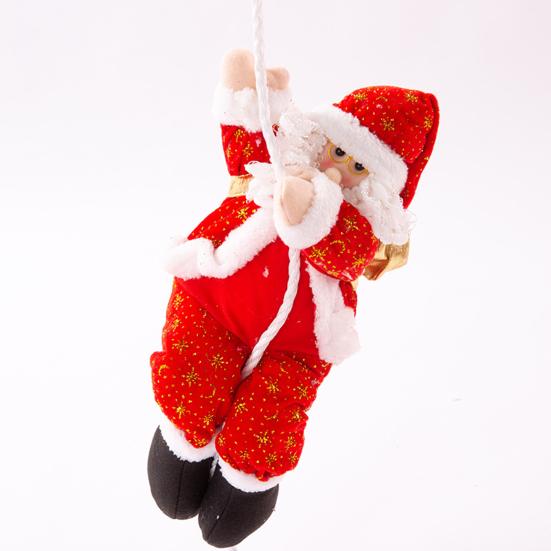 Santa Claus Climbing Rope Christmas Decoration Plush Doll Christmas Tree Climbing Old Man Hanging